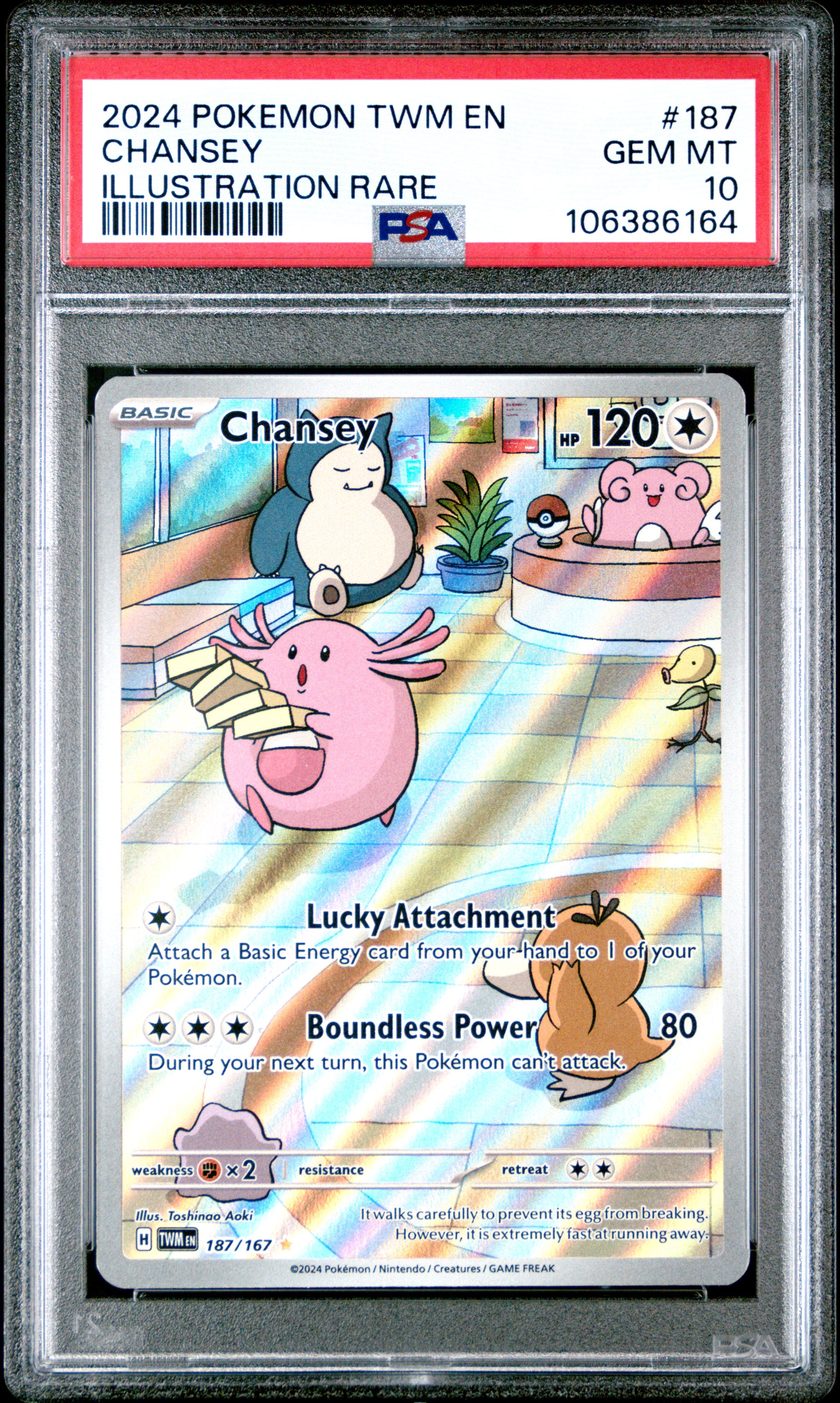 Chansey PSA 10 Front - Twilight Masquerade