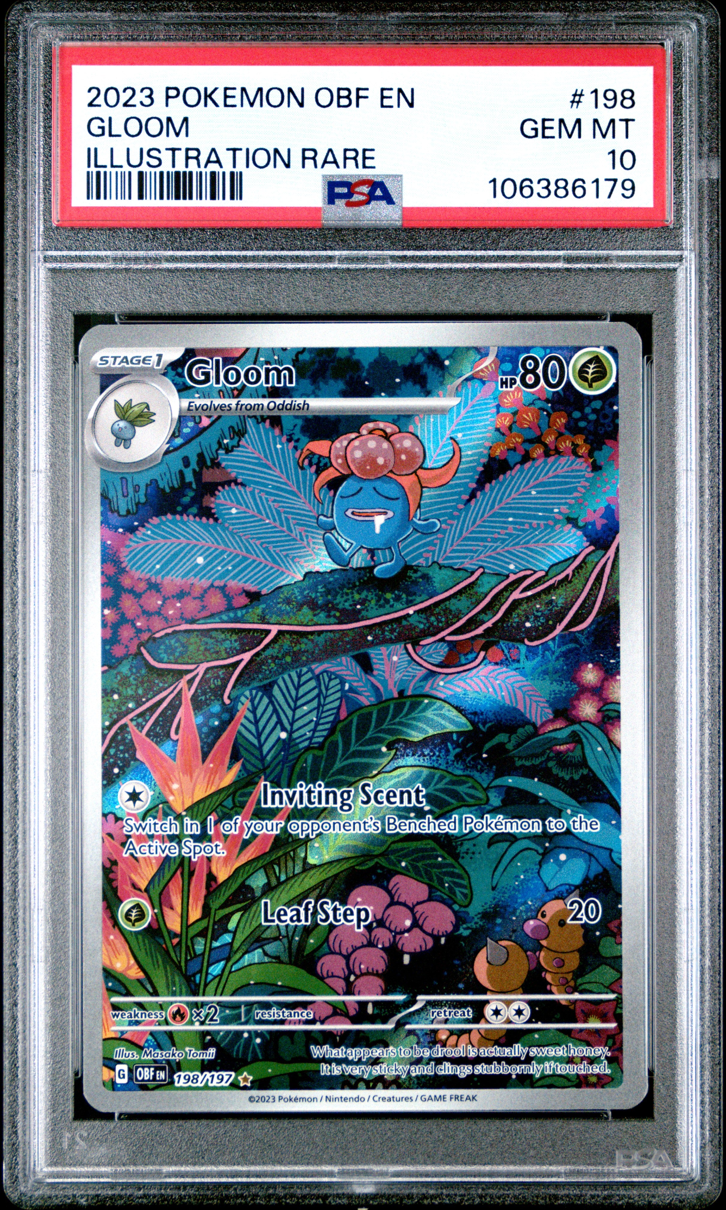 Gloom PSA 10 Front - Obsidian Flames