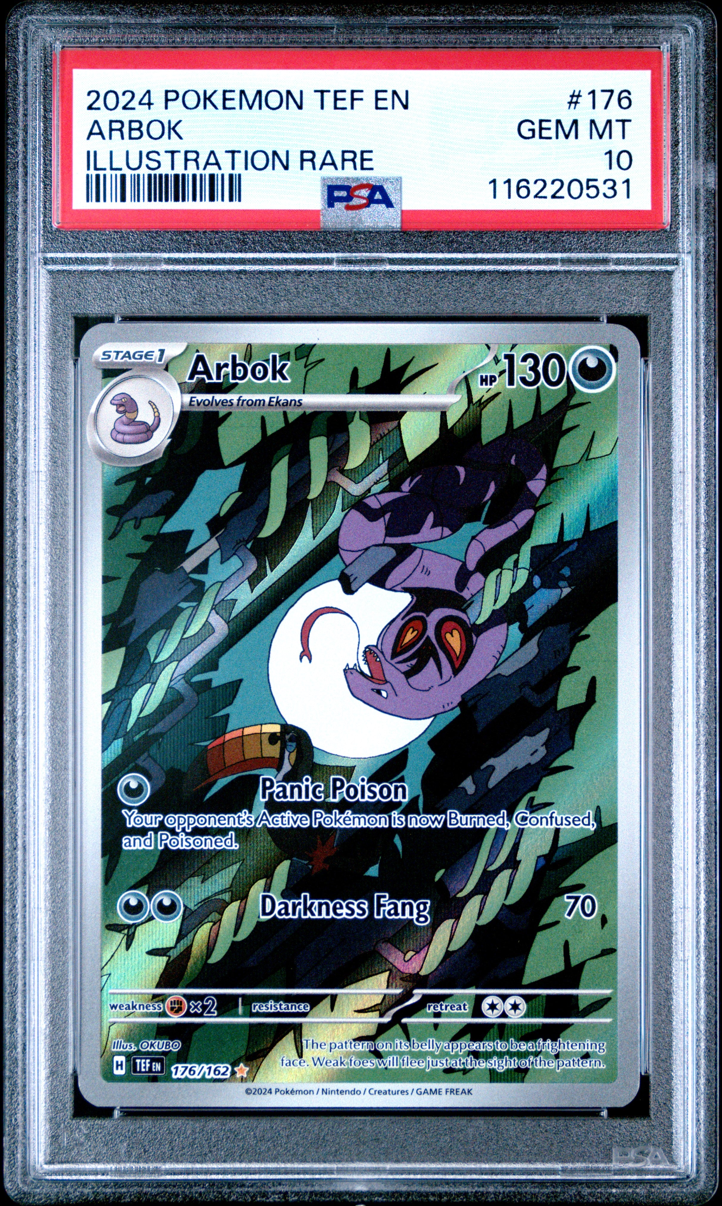 Arbok PSA 10 Front - Temporal Forces