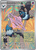 Swoobat 120/086 WHT - Illustration Rare - White Flare - Near Mint Pokemon Card
