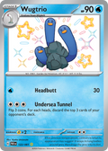 Wugtrio 122/091 - Shiny Rare - Paldean Fates - Near Mint Pokemon Card