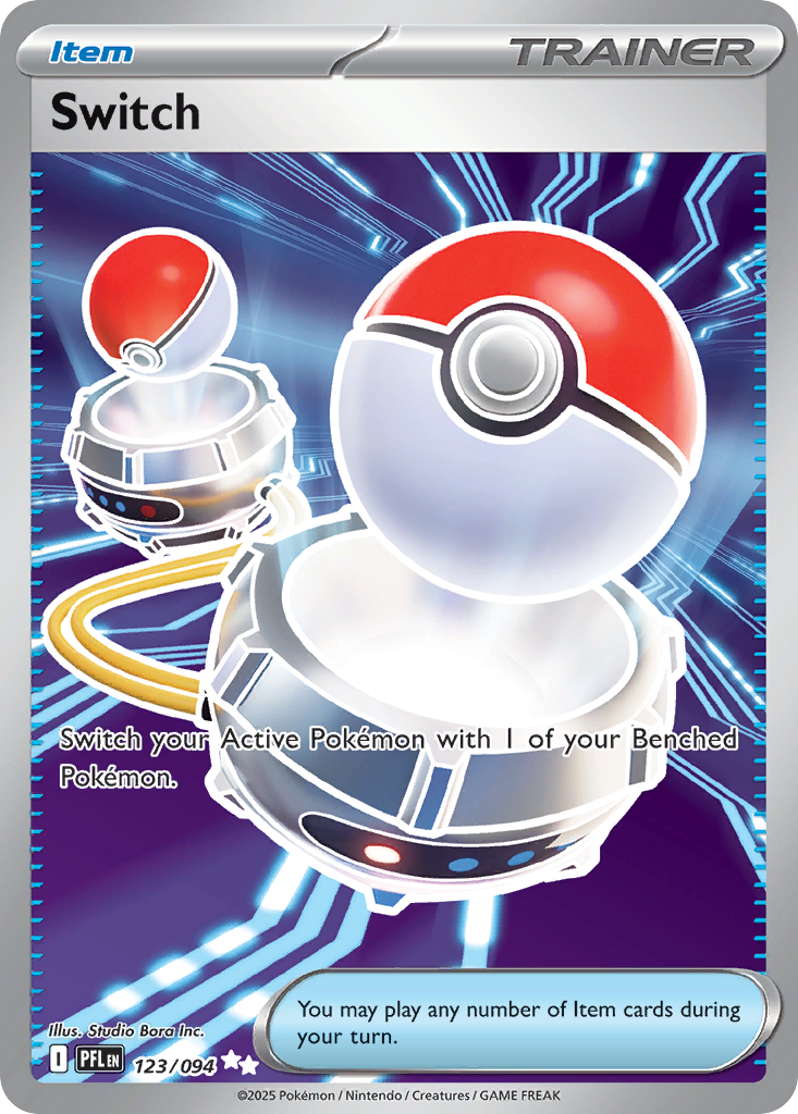 Switch 123/094 - Full Art - Phantasmal Flames - Near Mint Pokemon Card