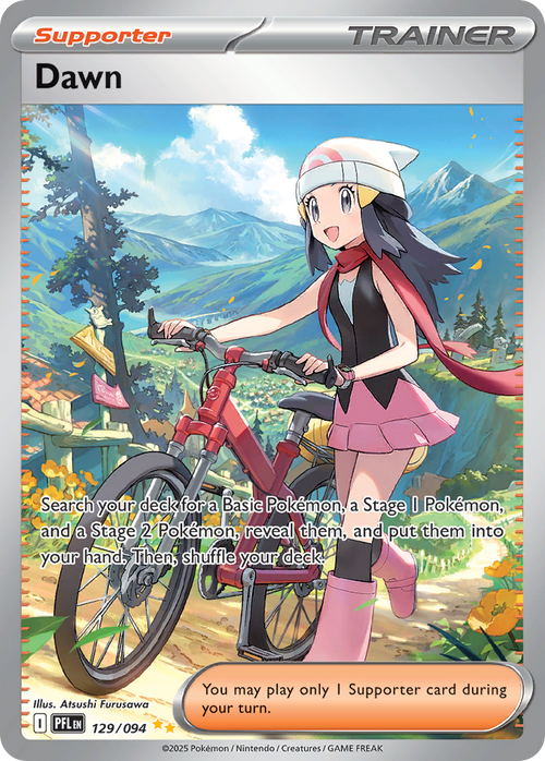 Dawn 129/094 - Special Illustration Rare - Phantasmal Flames - Near Mint Pokemon Card