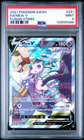 Mew V PSA 9 Front - Sword & Shield Fusion Strike