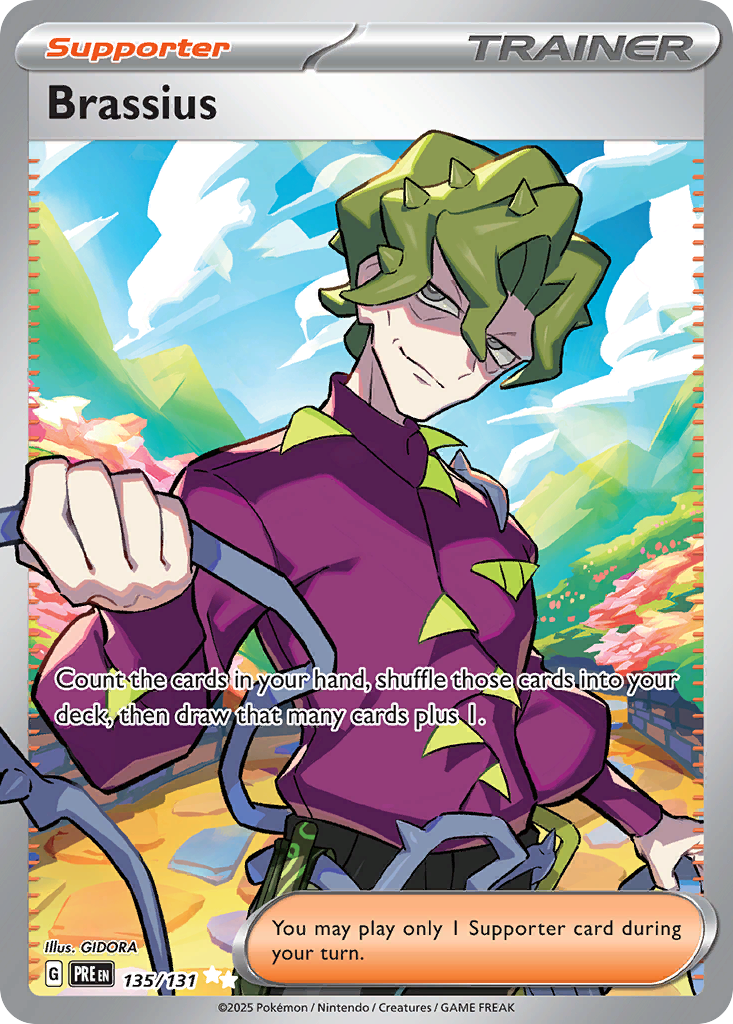 Brassius 135/131 - Full Art - Prismatic Evolutions - Near Mint Pokemon Card