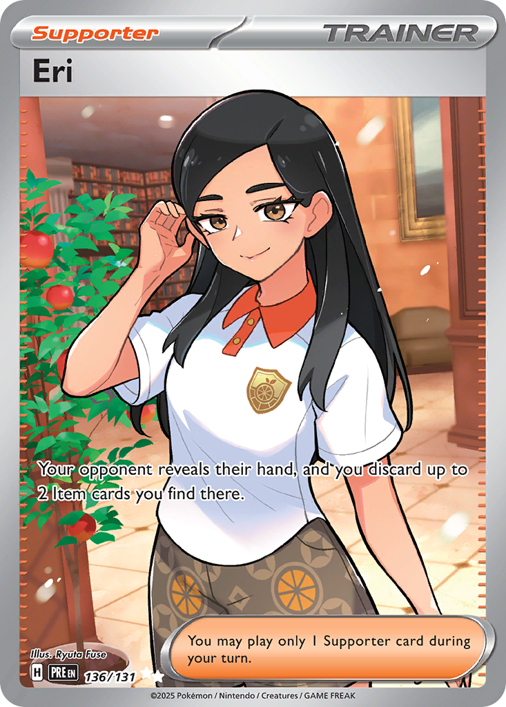 Eri 136/131 - Full Art - Prismatic Evolutions - Near Mint Pokemon Card