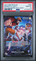 Monkey D Luffy PSA 10 Front - Promos
