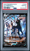 Umbreon V PSA 10 - Brilliant Stars - Cert 140240262 Front