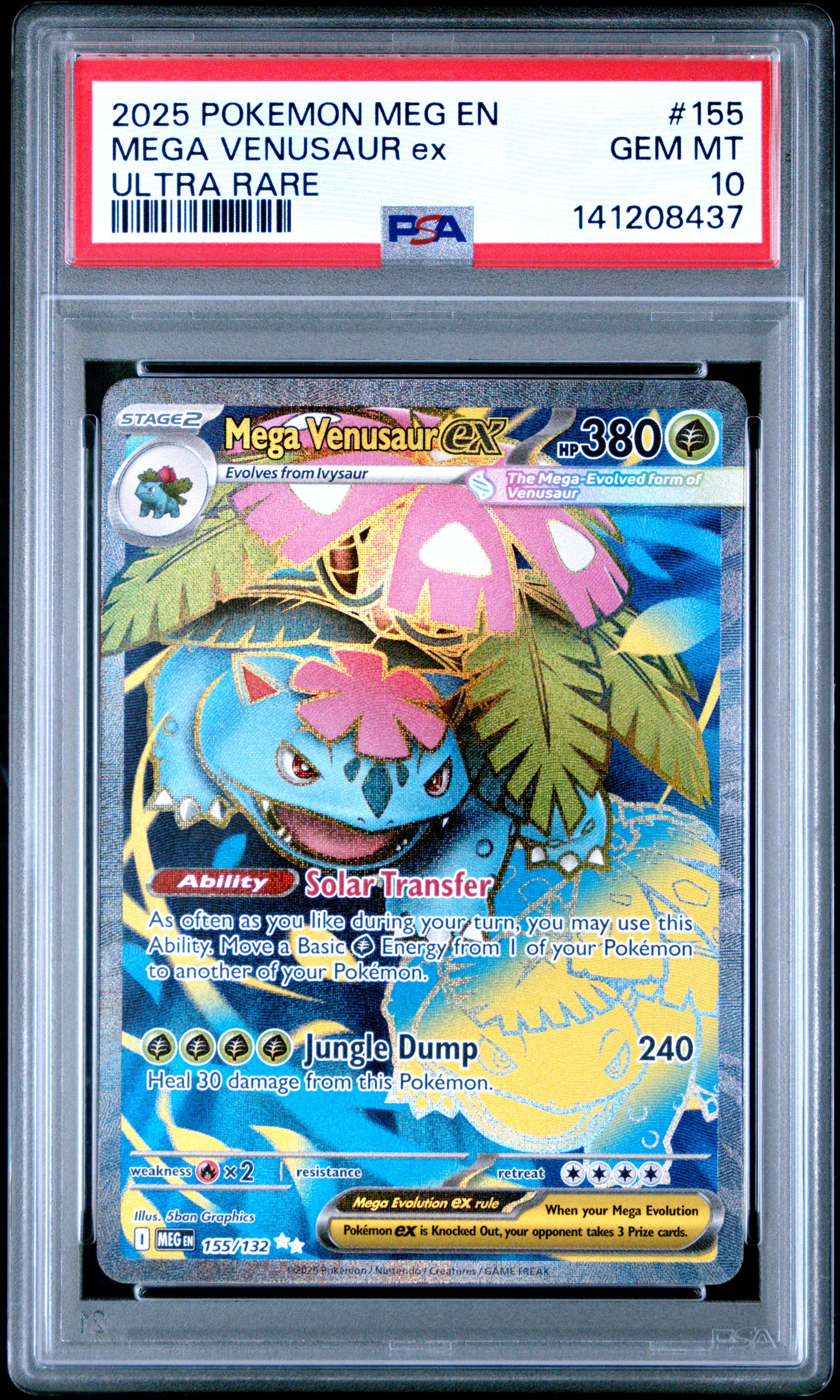PSA 10 | Mega Venasaur Ex | Mega Evolution | Ultra Rare