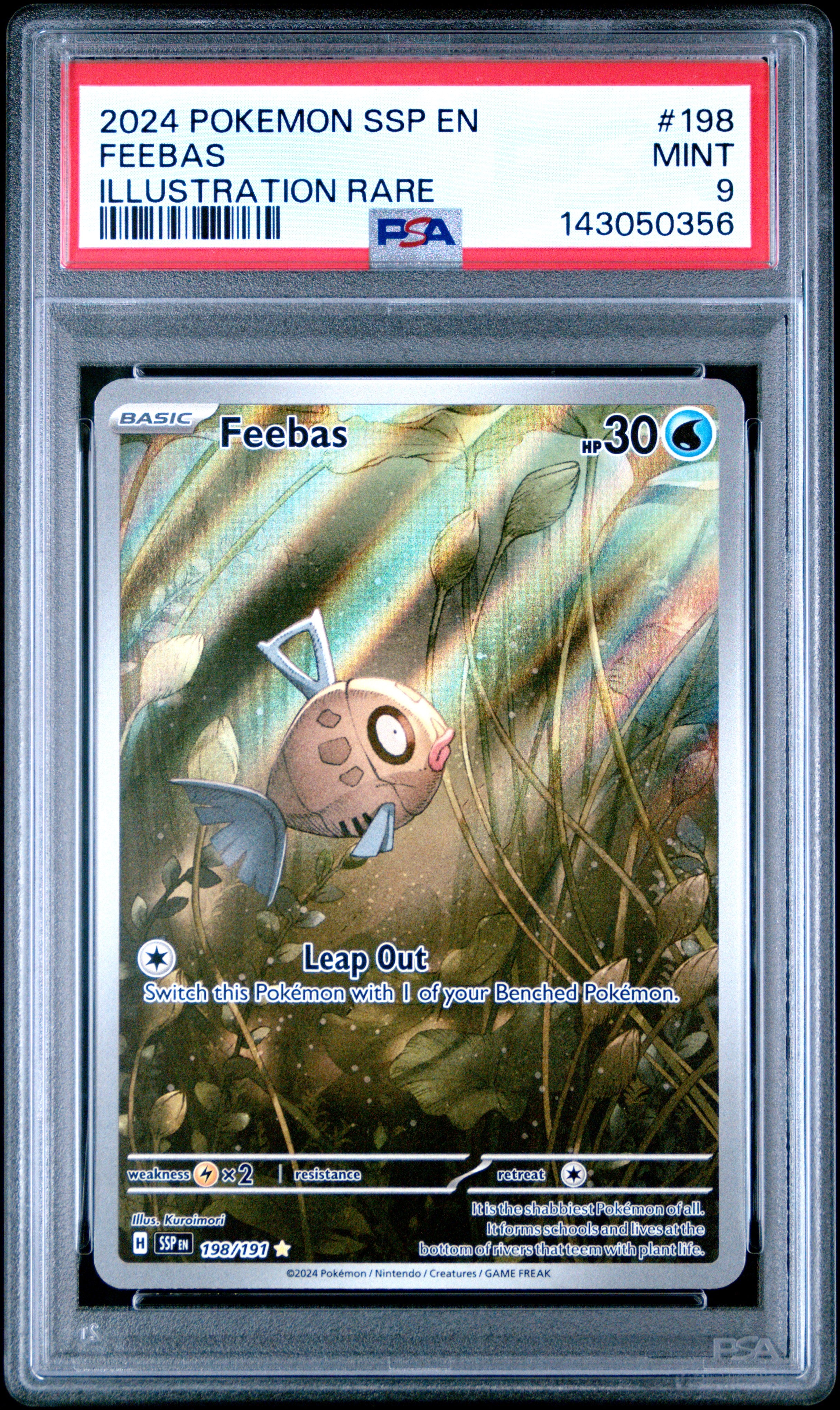 Feebas PSA 9 Front - Surging Sparks