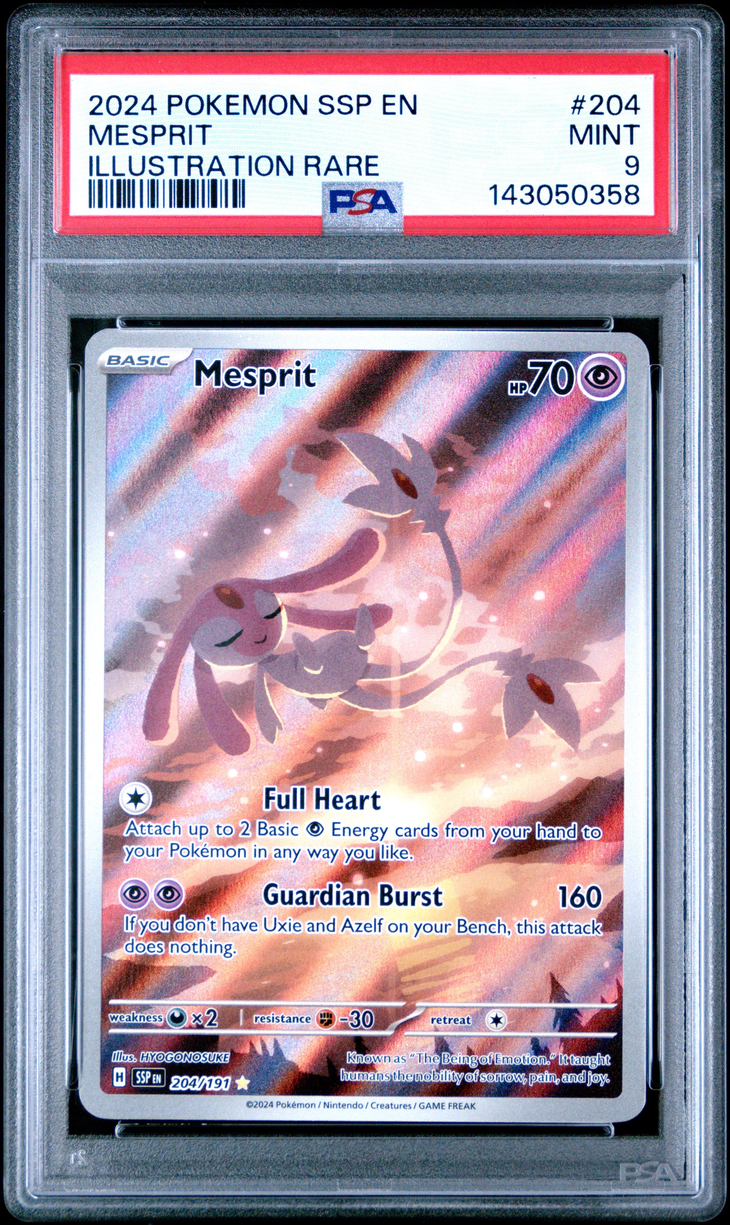 Mesprit PSA 9 Front - Surging Sparks