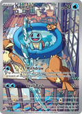 Squirtle 148/142 - Illustration Rare - Stellar Crown - Near Mint Pokemon Card