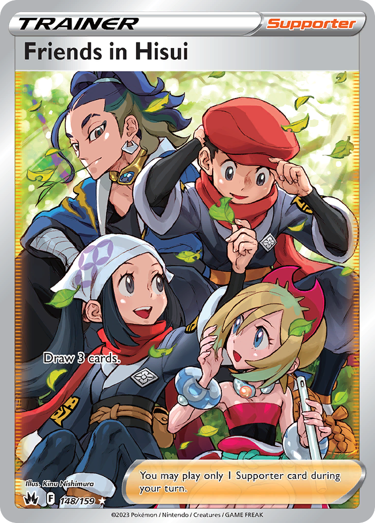 Friends in Hisui 148/159 - Full Art - Crown Zenith - Near Mint Pokemon Card