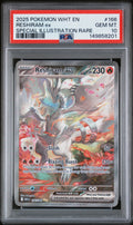 Reshiram Ex PSA 10 Front - White Flare