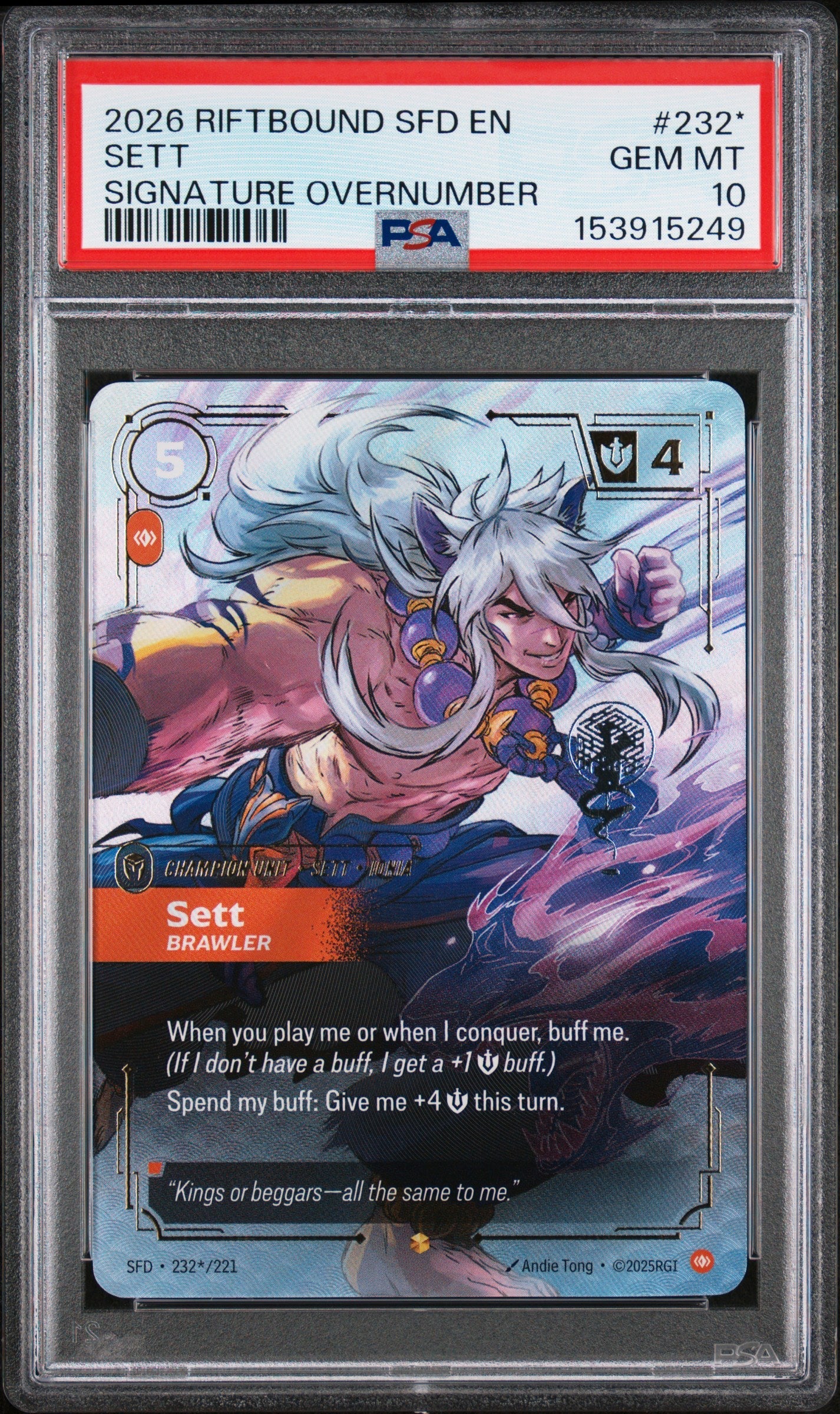 Sett PSA 10 Front - Spiritforged