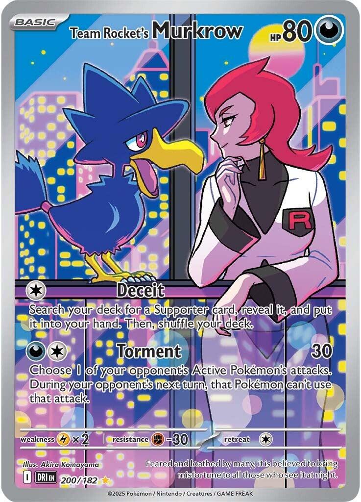 Team Rocket's Murkrow | Destined Rivals | Illustration Rare