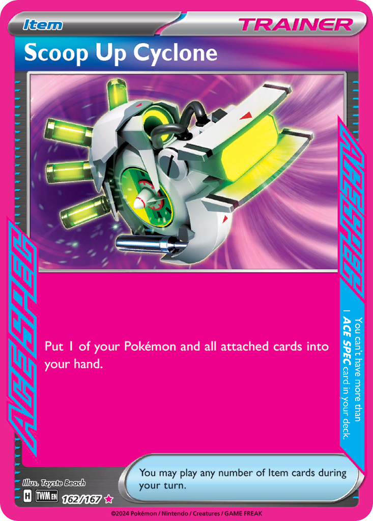 Scoop Up Cyclone 162/167 - ACE Spec - Twilight Masquerade - Near Mint Pokemon Card