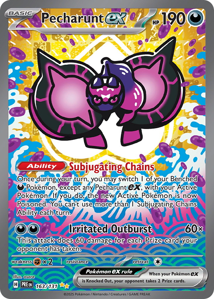 Pecharunt ex 163/131 - Special Illustration Rare - Prismatic Evolutions - Near Mint Pokemon Card