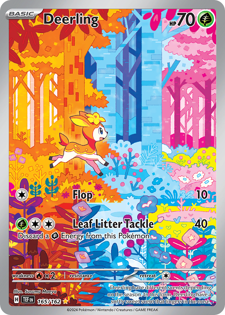 Deerling 165/162 - Illustration Rare - Temporal Forces - Near Mint Pokemon Card