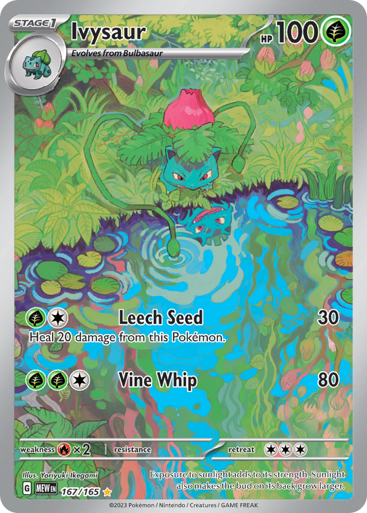 Ivysaur 167/165 - Illustration Rare - S&V 151 - Near Mint Pokemon Card