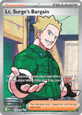 Lt. Surge's Bargain 170/132 - Full Art - Mega Evolution Base - Near Mint Pokemon Card