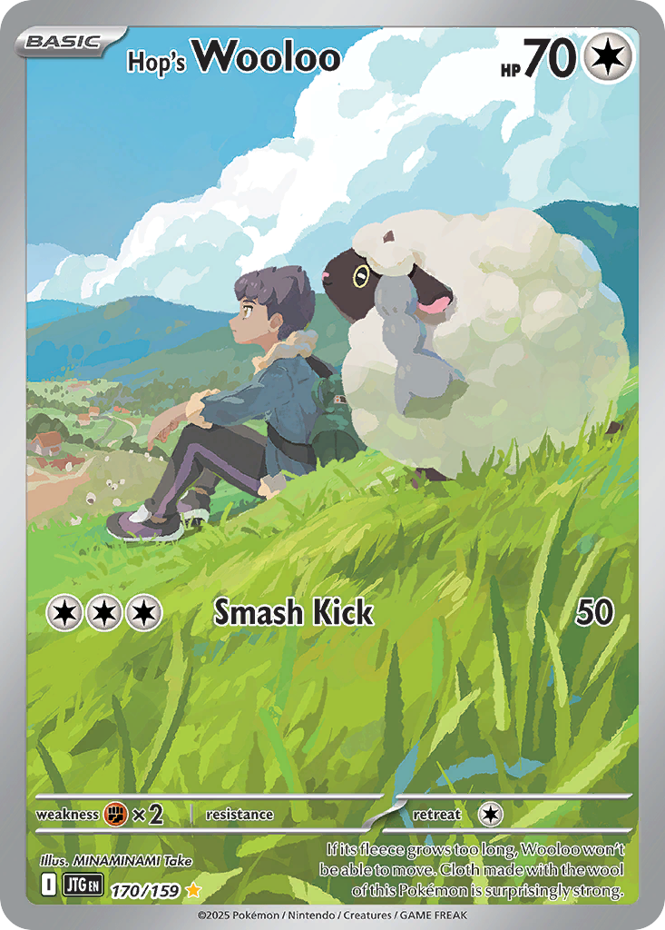 Hop's Wooloo 170/159 - Illustration Rare - Journey Together - Near Mint Pokemon Card