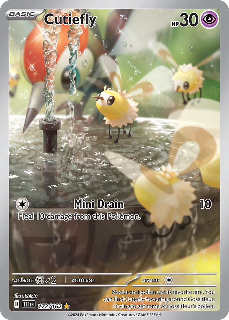 Cutiefly 172/162 - Illustration Rare - Temporal Forces - Near Mint Pokemon Card