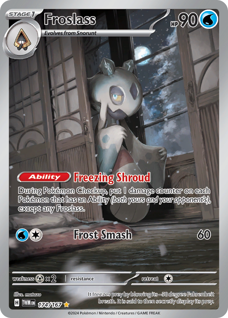 Froslass 174/167 - Illustration Rare - Twilight Masquerade - Near Mint Pokemon Card