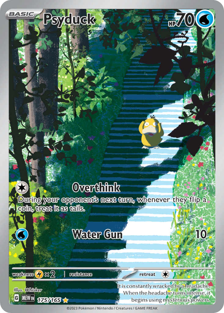 Psyduck 175/165 - Illustration Rare - S&V 151 - Near Mint Pokemon Card