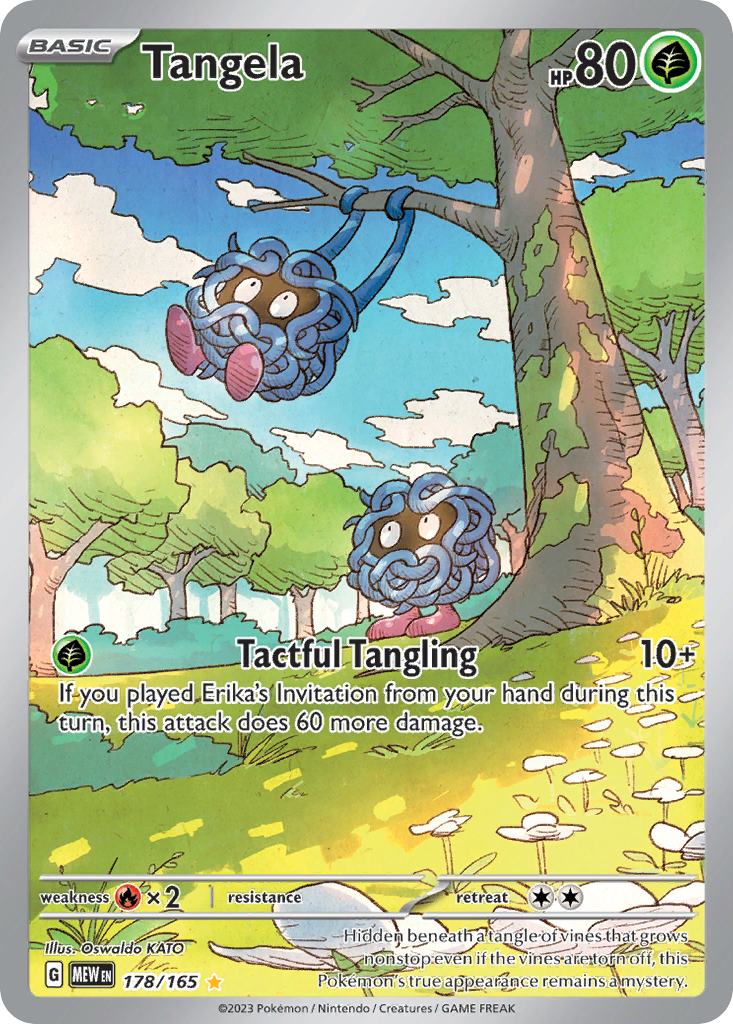 Tangela 178/165 - Illustration Rare - S&V 151 - Near Mint Pokemon Card