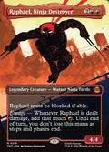 Raphael, Ninja Destroyer TMT-218 - Showcase Foil - Teenage Mutant Ninja Turtle - Near Mint Magic: The Gathering Card