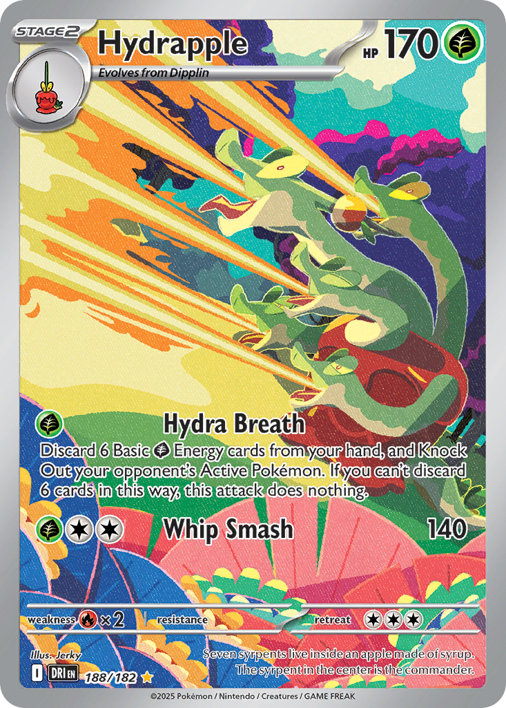 Hydrapple 188/182 - Illustration Rare - Destined Rivals - Near Mint Pokemon Card