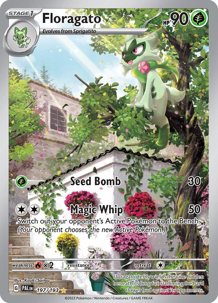 Floragato 197/193 - Illustration Rare - Paldea Evolved - Near Mint Pokemon Card