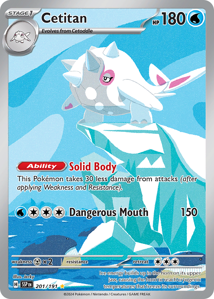 Cetitan 201/191 - Illustration Rare - Surging Sparks - Near Mint Pokemon Card