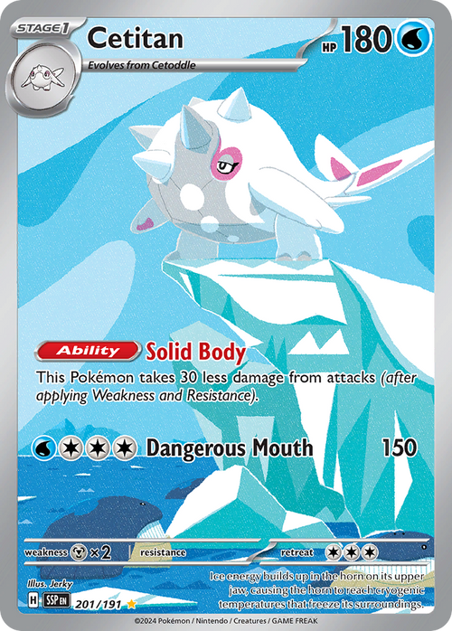 Cetitan 201/191 - Illustration Rare - Surging Sparks - Near Mint Pokemon Card