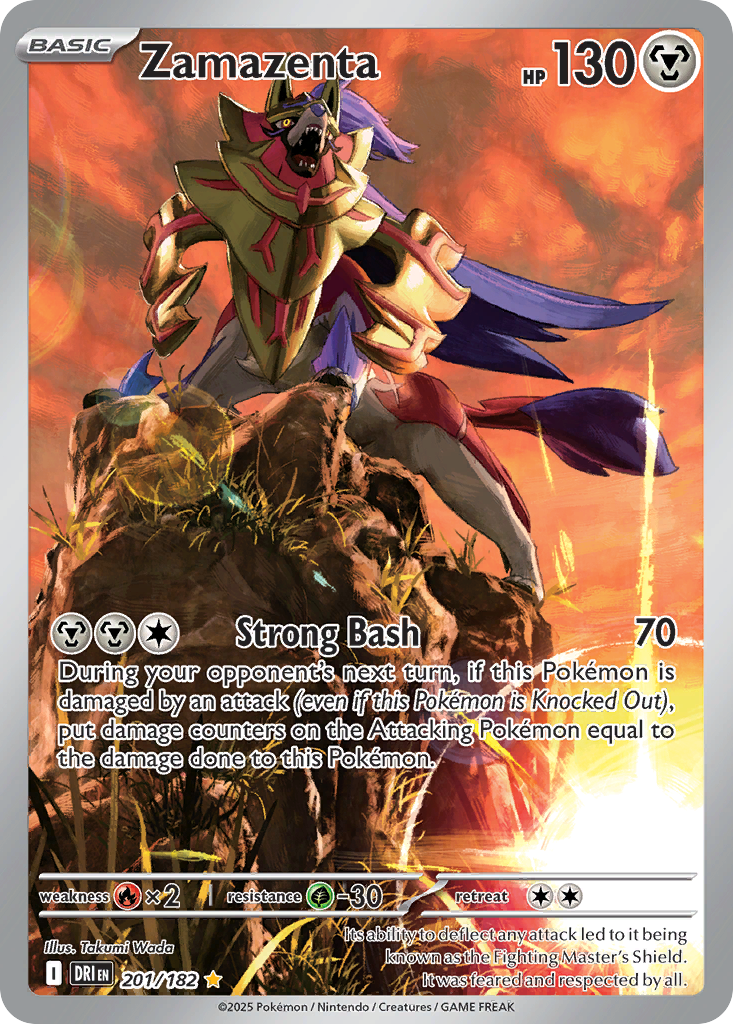 Zamazenta 201/182 - Illustration Rare - Destined Rivals - Near Mint Pokemon Card