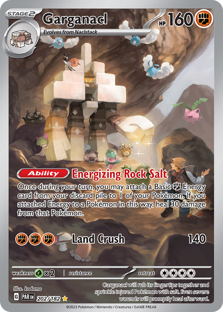 Garganacl 202/182 - Illustration Rare - Paradox Rift - Near Mint Pokemon Card