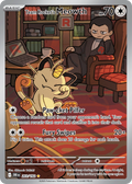Team Rocket's Meowth 203/182 - Illustration Rare - Destined Rivals - Near Mint Pokemon Card