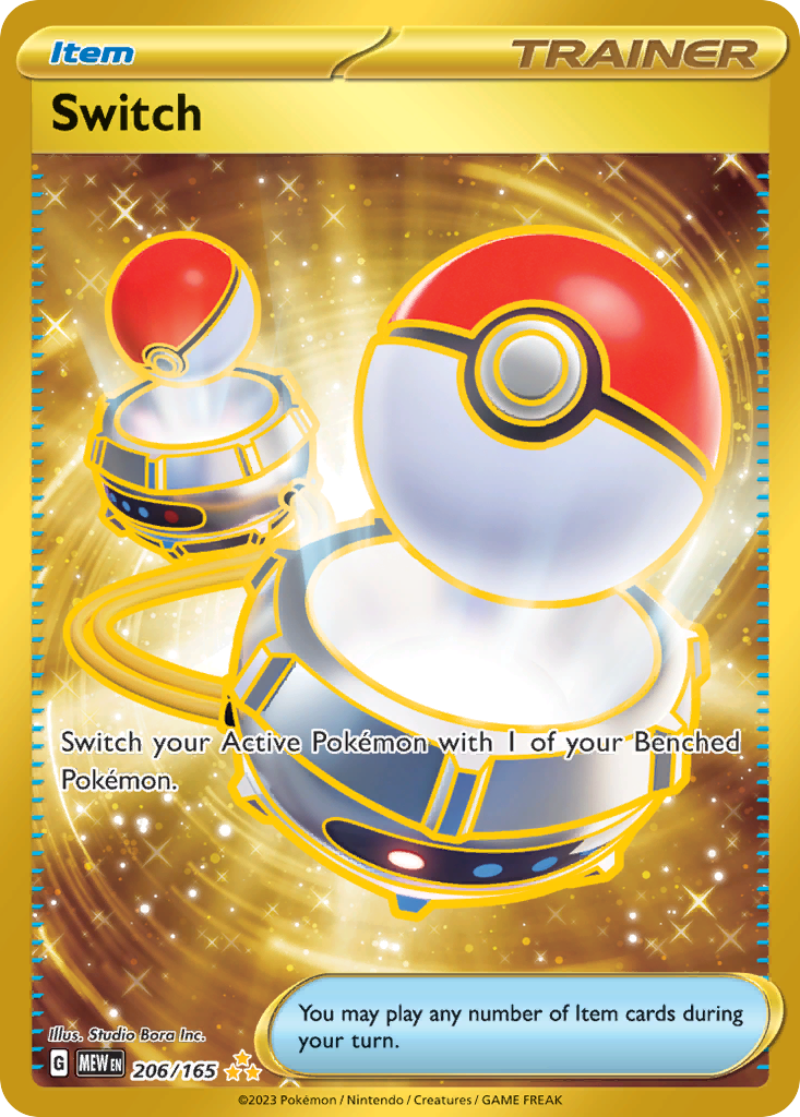 Switch 206/165 - Hyper Rare - S&V 151 - Near Mint Pokemon Card