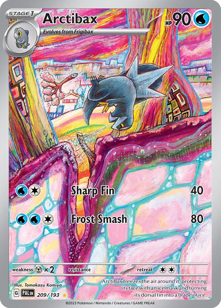 Arctibax 209/193 - Illustration Rare - Paldea Evolved - Near Mint Pokemon Card