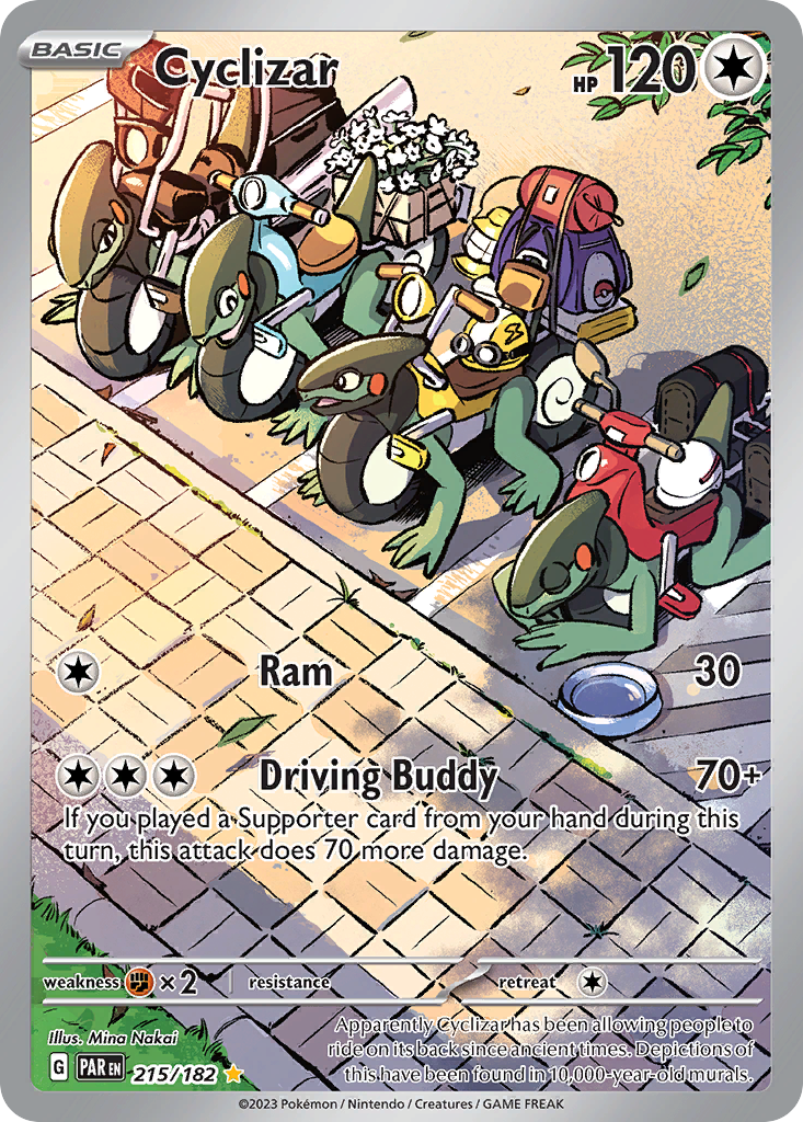 Cyclizar 215/182 - Illustration Rare - Paradox Rift - Near Mint Pokemon Card