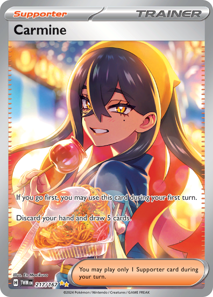 Carmine 217/167 - Special Illustration Rare - Twilight Masquerade - Near Mint Pokemon Card