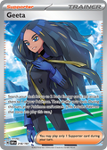 Geeta 218/197 - Full Art - Obsidian Flames - Near Mint Pokemon Card