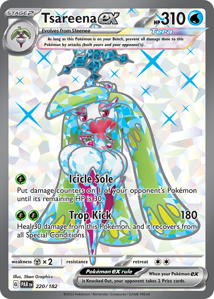 Tsareena ex 220/182 - Full Art - Paradox Rift - Near Mint Pokemon Card