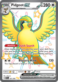 Pidgeot ex 221/091 - Shiny Full Art - Paldean Fates - Near Mint Pokemon Card