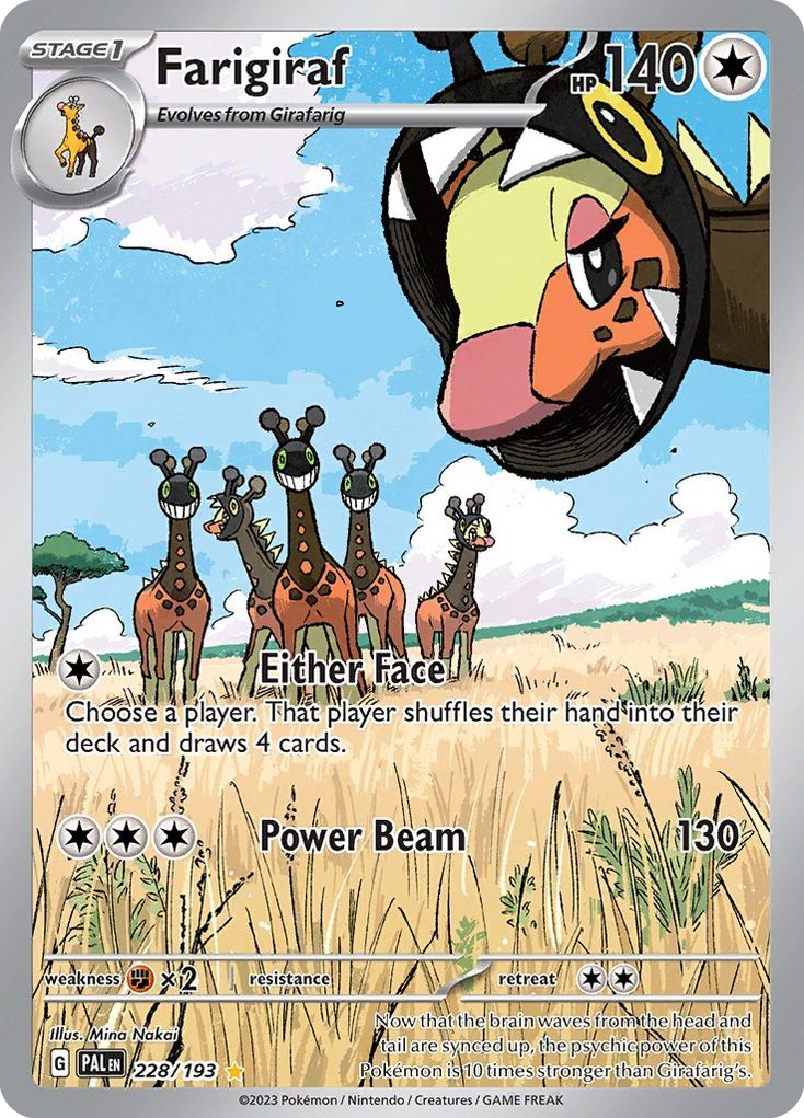 Farigiraf 228/193 - Illustration Rare - Paldea Evolved - Near Mint Pokemon Card