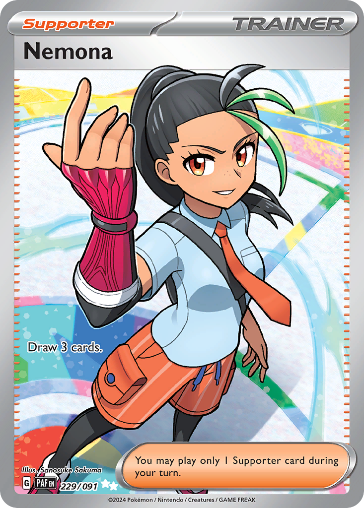 Nemona 229/091 - Full Art - Paldean Fates - Near Mint Pokemon Card