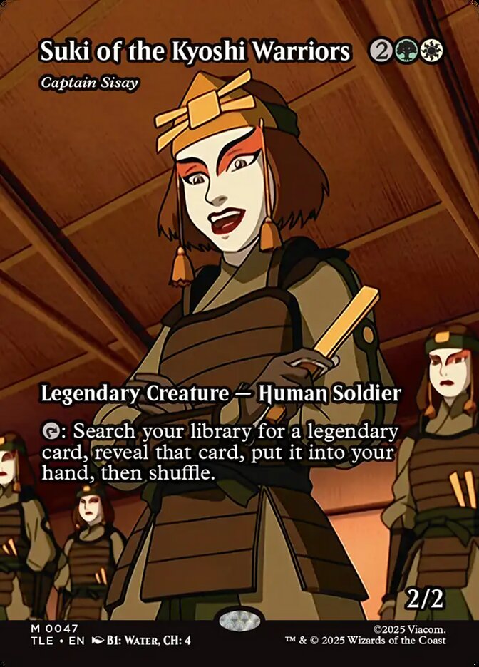 Suki of the Kyoshi Warriors TLE-047 - Borderless - Avatar: The Last Airbender Eternal - Near Mint Magic: The Gathering Card