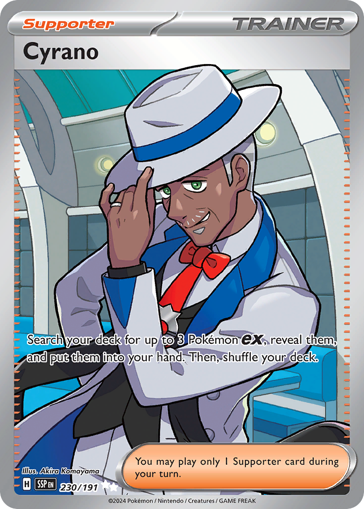 Cyrano 230/191 - Full Art - Surging Sparks - Near Mint Pokemon Card