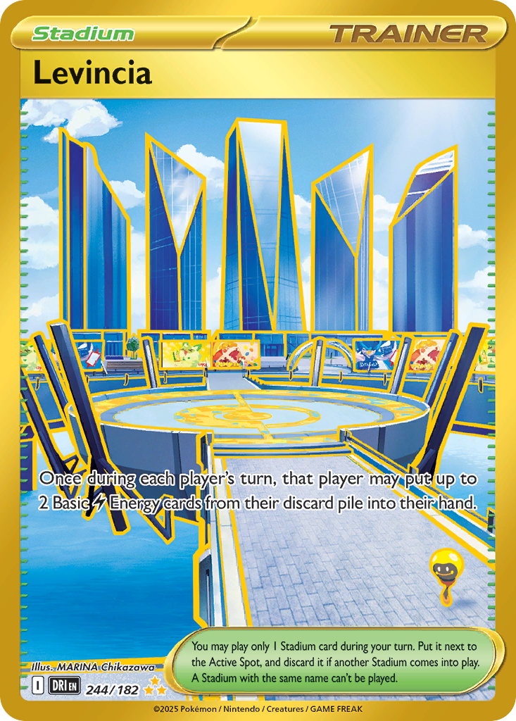 Levincia 244/182 - Gold Rare - Destined Rivals - Near Mint Pokemon Card
